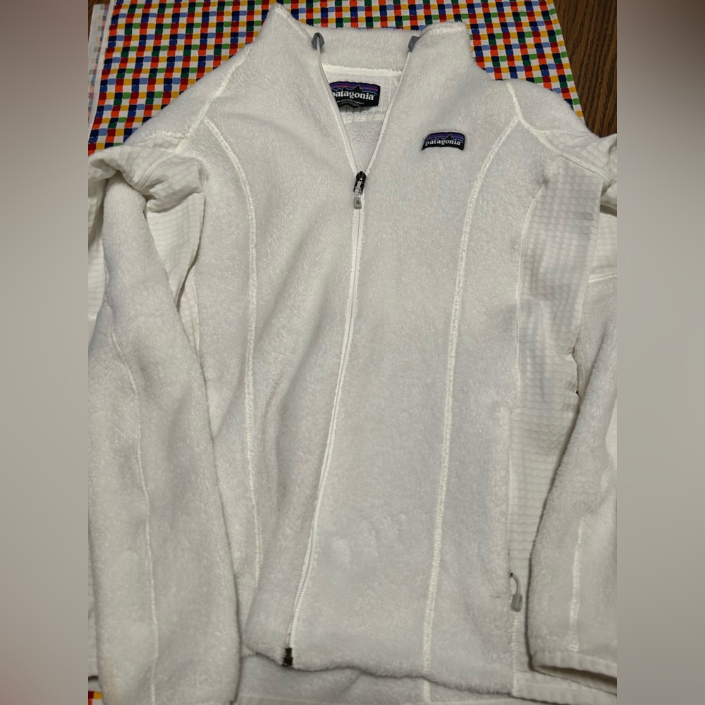 Patagonia White Fleece Jacket M